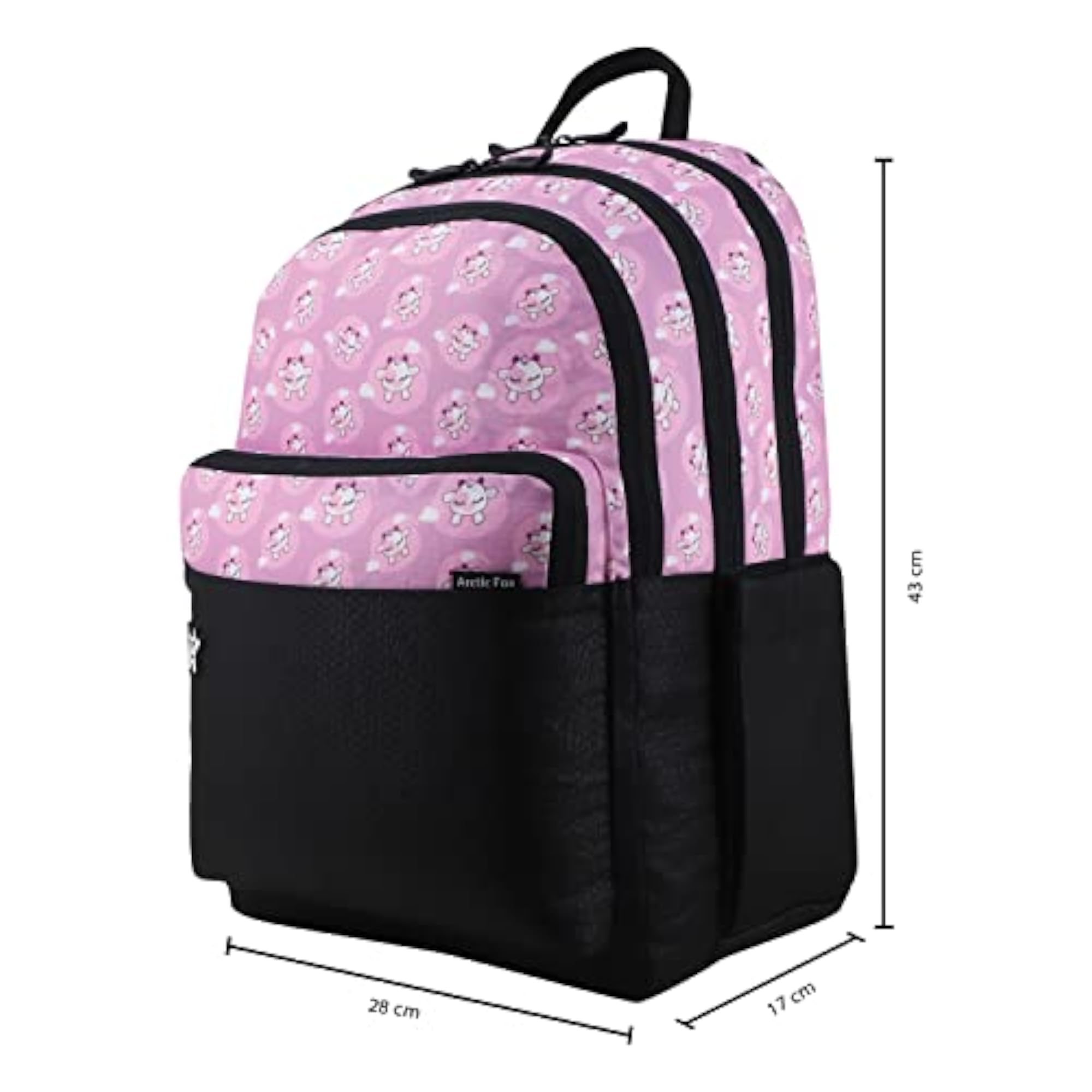 Stylish Pink School Backpack for Kids, 21 Liters